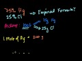 Empirical and Molecular Formulas