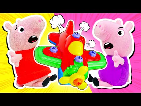 El nuevo juguete de Peppa y George. Vídeos para niños. Juguetes infantiles.