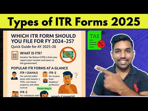 Types of ITR Forms & Which ITR Form to Select? Income Tax Return Filing 2025