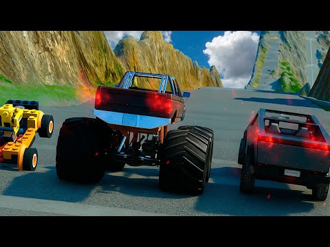 DESTRUINDO CARROS EM 36 LOMBADAS NA LADEIRA! BeamNG.drive