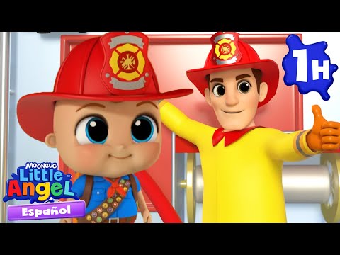 Bebé Juan es un bombero 👨‍🚒 🔥 | Canciones Infantiles con Bebé Juan🎵| Little Angel Español