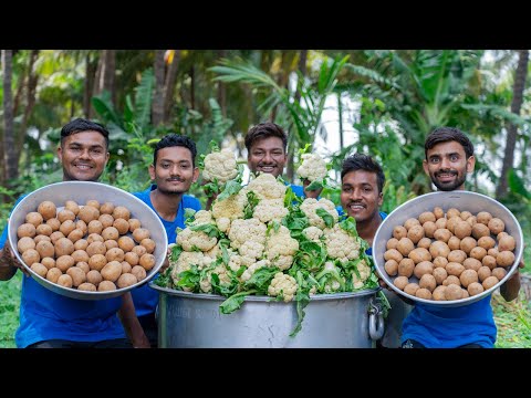 ALOO GOBI | Dhaba Style Aloo Gobi Recipe | Cauliflower Potato | Village Rasoi