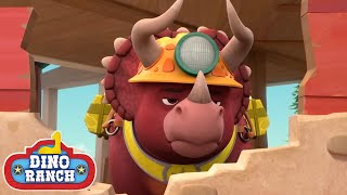 ¡A Dino no le gusta construir! | Dino Ranch Español