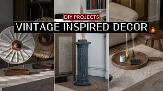 4 DIY Home Decor Ideas (vintage rustic modern inspired decor projects)