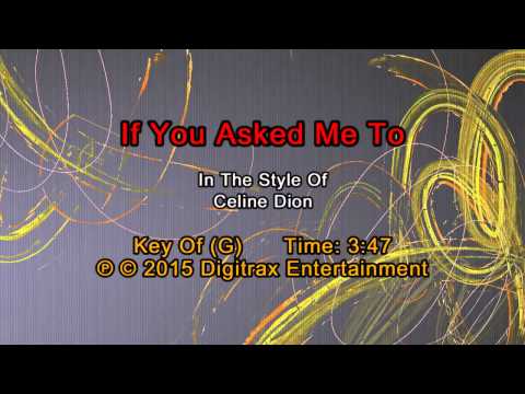 Celine Dion – If You Asked Me To (Backing Track)