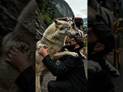Gray Wolves Save Horse Carriage From Landslide #dog #rescue #animals