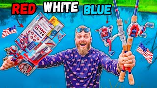 RED, WHITE & BLUE Fishing Challenge!! (Ultimate 4th of July Slam)