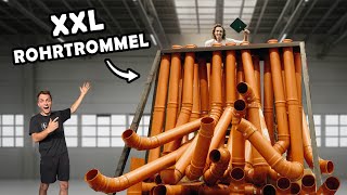 Wir bauen die GRÖSSTE ROHRTROMMEL der Welt!