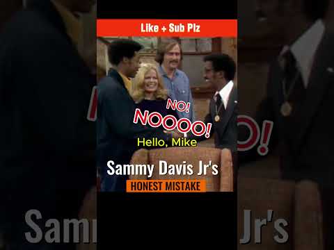 THIS Scene with Sammy Davis Jr. Wouldn't Work Today! 👀 #ArchieBunker #TVHistory #allinthefamily