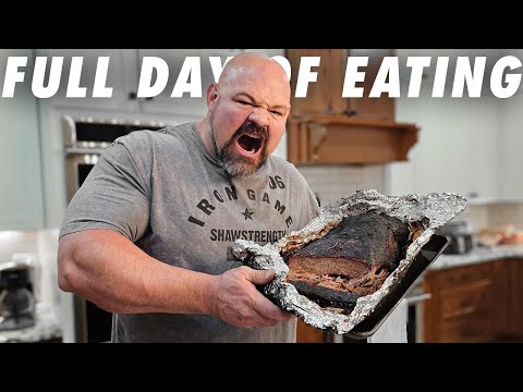 FULL DAY OF EATING ON MY NEW ARM WRESTLING DIET