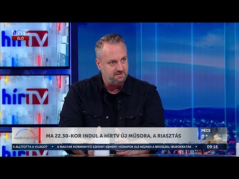 Napindító – Ma 22:30-kor indul a HírTV új műsora, a Riasztás - HÍR TV