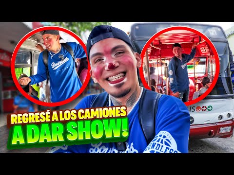 REGRESÉ A DAR SHOW EN LOS CAMIONES COMO PAYASO 🤡 | así reaccionó la gente 😳