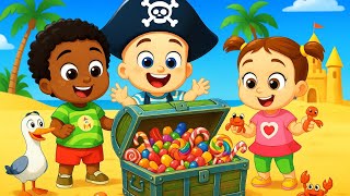 Pirate Treasure Song + More |Animals for Kids | YummyMonsters Nursery Rhymes & Kids Songs🎵