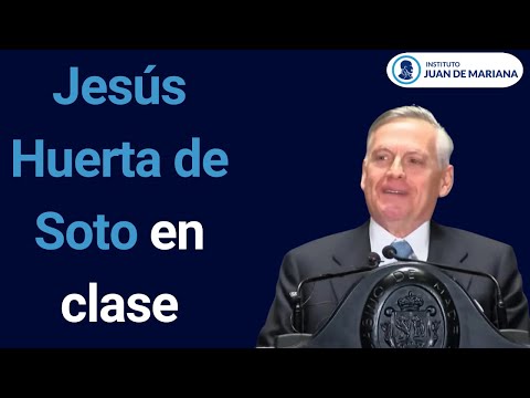 Huerta de Soto responde en clase improvisadamente a una pregunta sobre el desastre de Valencia