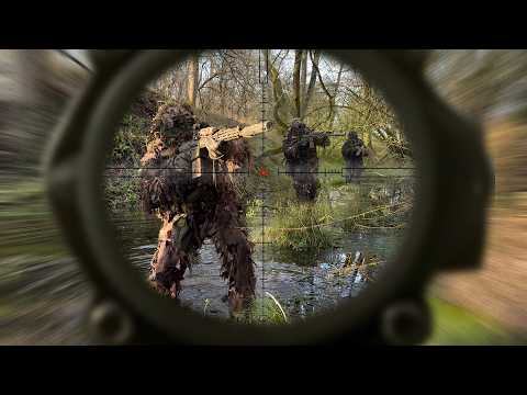 Close Range Sniper Kills💀: Airsoft Swamp Battle