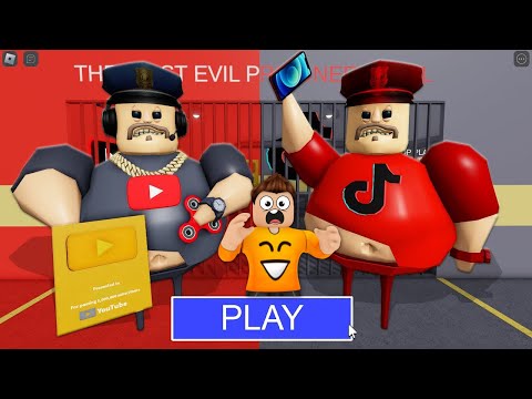 YouTuber BARRY vs TikTok BARRY w Roblox! (Barry's Prison Run)