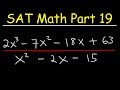 Polynomial Division and Factoring Concepts