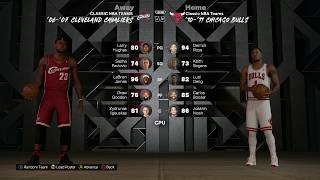 NBA 2K26 - 2006–07 Cleveland Cavaliers @ 2010–11 Chicago Bulls - Full Game Simulation