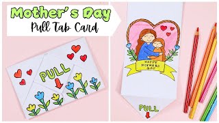 Pull tab Card Origami Envelope Card | Letter Folding Origami | Mothers Day Card