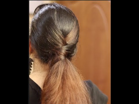 5 min No Heat Hairstyle for work/college/school| Colour Hair for women| #shorts