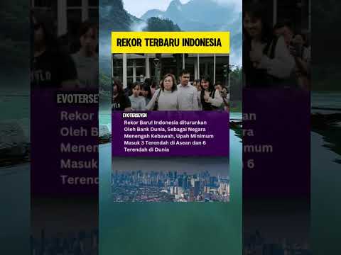 Rekor Baru! Indonesia diturunkan Oleh Bank Dunia, Sebagai Negara Menengah Kebawah...........