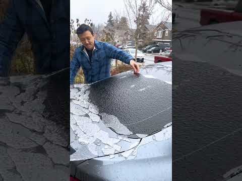 Freeing from Ice 😂 #asmr #snow #funny #odlysatisfying #ice #satisfying #fyp