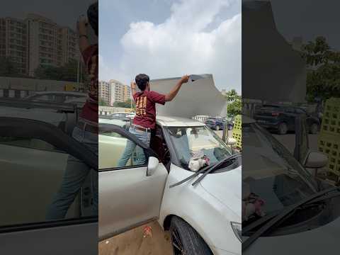 Swift Car Black&kaley Chhat Installation #caraccessories #carlover #modified #swift #reels #shorts