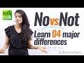 Using 'No' and 'Not' in Sentences