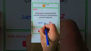 ☄️ KPSS ŞİFRELERİ #KPSS #AGS #TYT #YKS