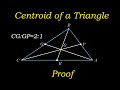 Centroid Properties in Triangles