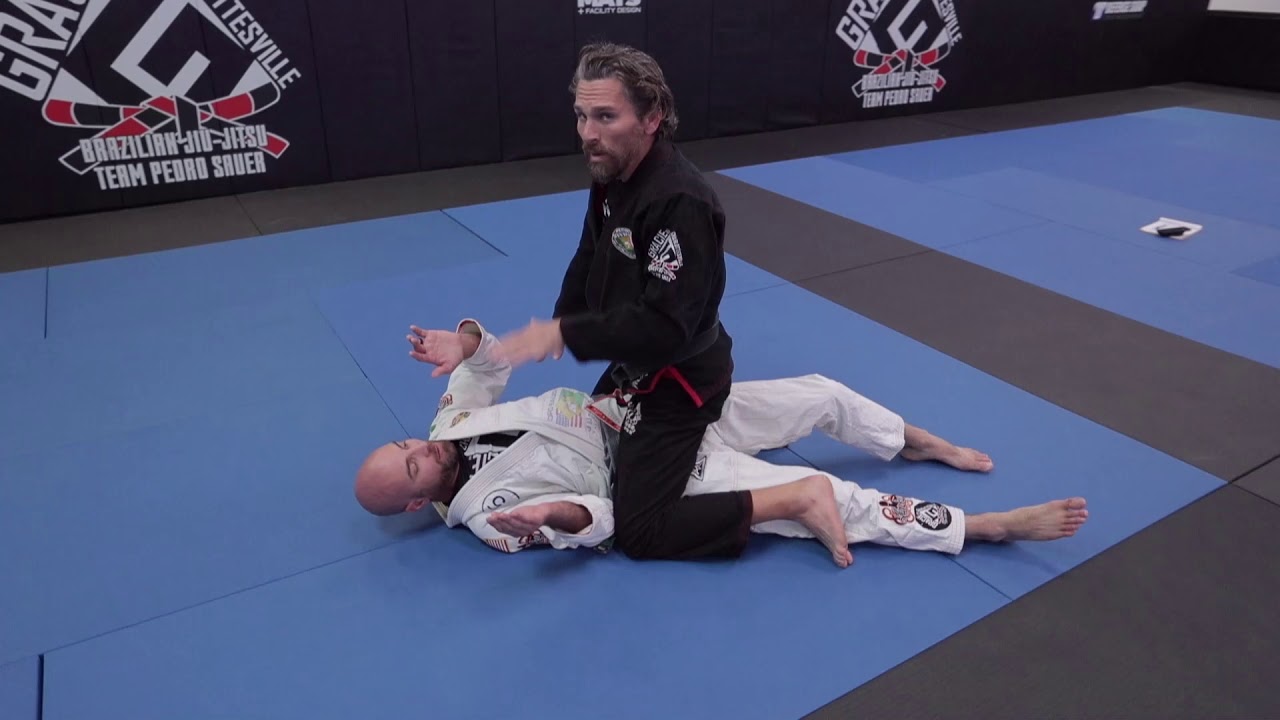 Headlock defense (attacker with wide stance)