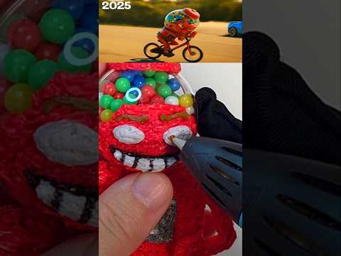 I made a Chicleteira Bicicleteira 🍬🚲with 3D Pen #brainrot