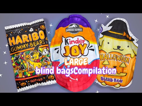 ASMR Large blind bags compilation paper diy