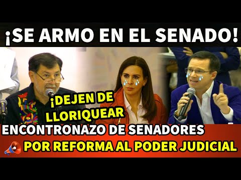 ENCONTRONAZO DE SENADORES POR REFORMA AL PODER JUDICIAL