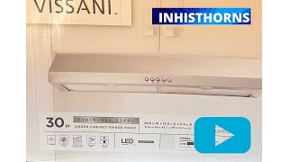 Kitchen exhaust installation DIY Vissani
