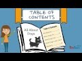 Creating a Table of Contents for Informational Writing