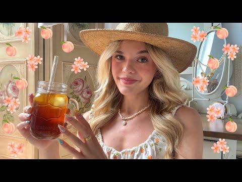 ASMR Southern Belle Pampers You + Neighbourhood Gossip 🍑🌾 (accent roleplay)