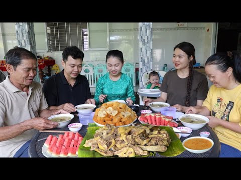 V437. Nấu nồi Bánh Canh Vịt Bột Xắt bằng bột gạo xay đúng hương vị miền tây