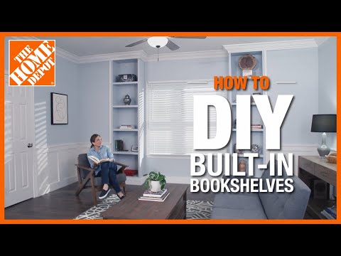 Diy Built In Bookshelves, How To Cover Open Shelves In Living Room Without Drilling