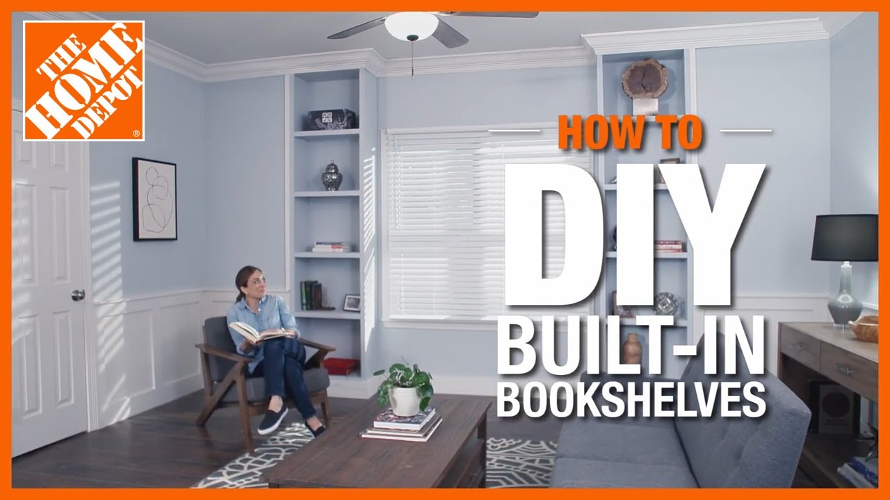 DIY Built-In Bookshelves