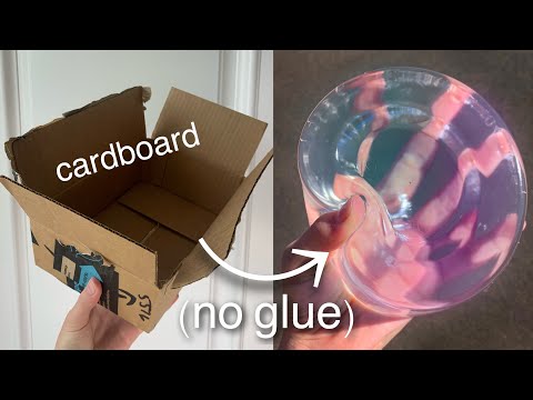 CARDBOARD SLIME! 💧Testing NO GLUE slime recipes