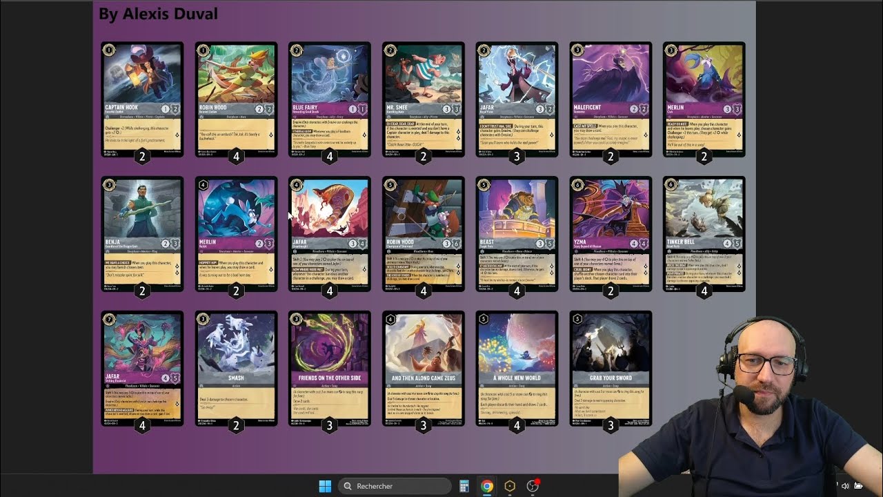 Lorcana | Bla-bla + Deck Violet/Gris Jafar