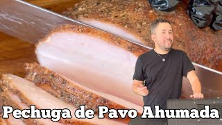 Pechuga de pavo ahumada en ahumador electrico de pellets 🦃