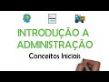 Conceitos Fundamentais de Administração