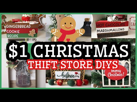 $1 CHRISTMAS DIY DECOR | CHRISTMAS CRAFTS ON A BUDGET | CHEAP NOT CHEESY!