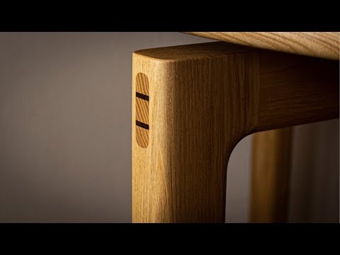 Carpinteria Japonesa Ensamble Caja y Espiga con cuña Diseño de muebles