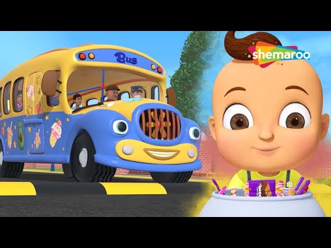 Wheels on the Bus + Johny Johny Yes Papa  3D  Nursery Rhymes for  Kids