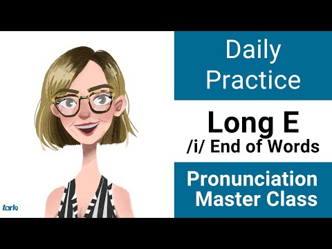 Long E /i/ END of Words Daily Pronunciation Practice American English Vowel Master Class