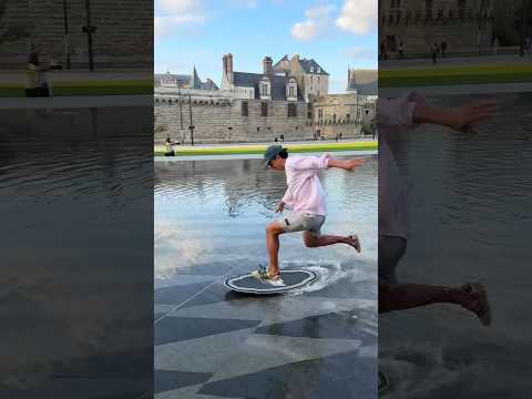 Skimboarding in a CASTLE 🏰