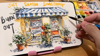 Painting on ruined paper| Finding ways to keep going